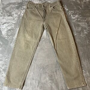 Vintage Levi's 550 Jeans Men 36x30 Orange Tab Brown Relaxed Fit Tapered Leg 90s